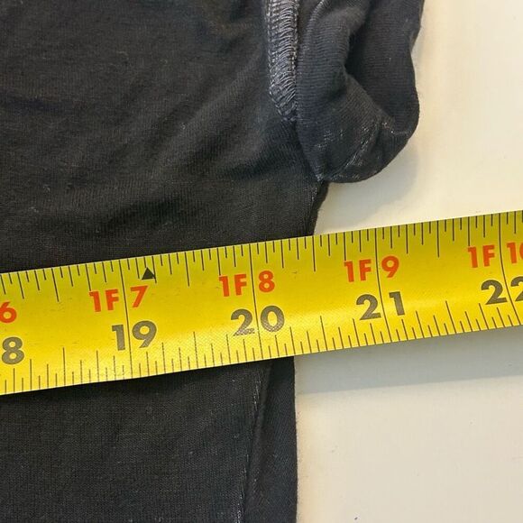 Affliction Womens Black Graphic Tee Size M‎ Bull Skull Studded Boho Western - Picture 9 of 11